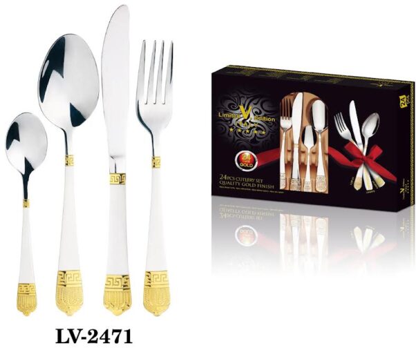 LV-2471 set tacamuri 6 persoane 24 piese Limited Edition Italy oțel inoxidabil
