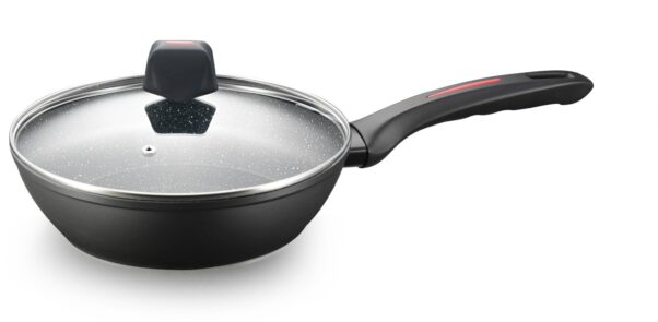 Royalty Line RL FDN28: tigaie adâncă acoperită cu marmură de 28 cm cu capac 3,6 l